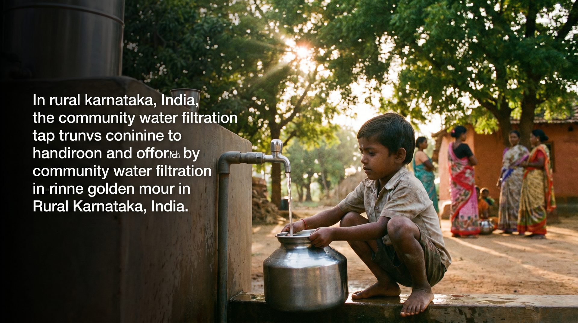 Clean water filtration in Karnataka villages